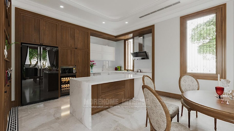 Mẫu thiết kế nội thất phòng bếp hiện đại đẹp cho nhà biệt thự Thiết kế phòng bếp, tủ bếp đẹp