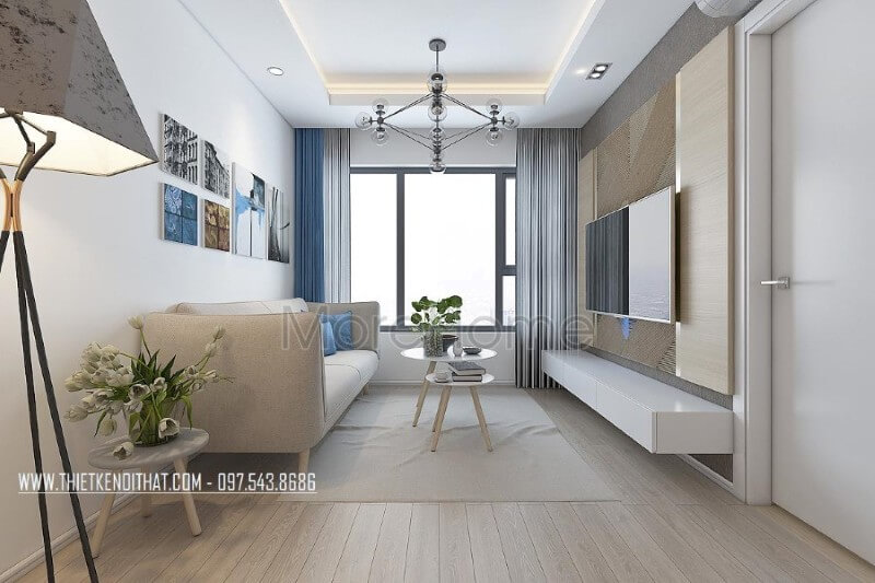 Thiết kế nội thất phòng khách chung cư phong cách hiện đại Thiết kế chung cư
